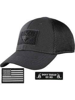 Condor Mesh Fitted Tactical Cap Bundle (USA/DTOM Patches)
