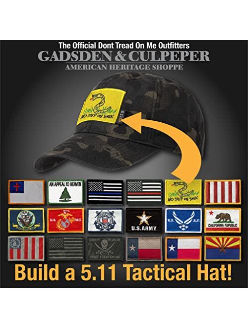 Gadsden and Culpeper 5.11 Flag Bearer Cap Bundle Multicam-Black