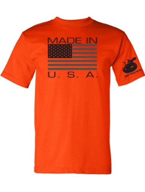 Gadsden And Culpeper Made in USA T-Shirt - Safety Orange