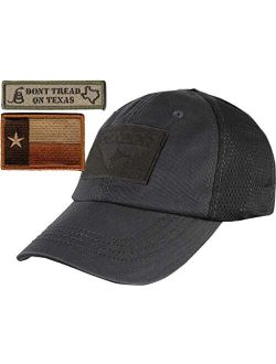 Texas Flag Tactical Patch & Mesh Operator Cap Bundle