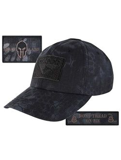 Condor Kryptek Typhon Camouflage Tactical Cap & Typhon Patches Bundle