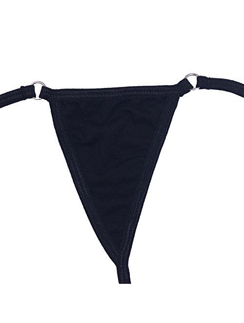 Oneheekini Women Sexy Halterneck Mini Micro Bra Charming Bikini G String Bottom Set