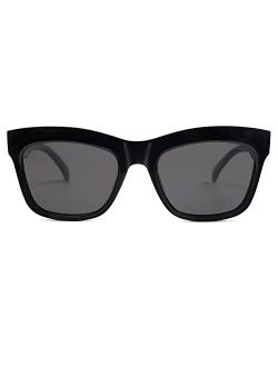 Retro Trendy Cat Eye Polarized Sunglasses Womens Chuncky Stylish Sunnies SJ2254