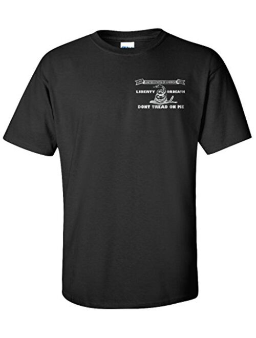 Gadsden And Culpeper Culpeper - Black - Liberty Or Death T-Shirt