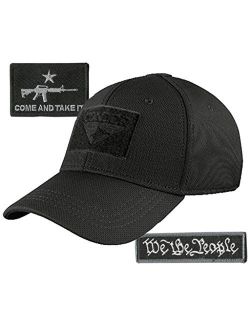 Condor Fitted Tactical Cap Bundle - AR-15 & USA Patches - Choose Size