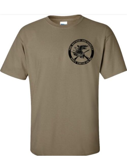 Gadsden and Culpeper Right to Bear Arms T-Shirt - Coyote Tan