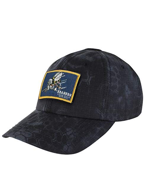 Gadsden And Culpeper Condor Operator Hat Bundle - with US Navy Sea Bee Tactical Patch