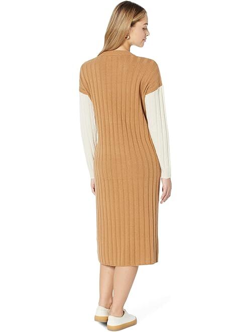 Madewell (Re)sourced Ribbed Midi Sweater Dress
