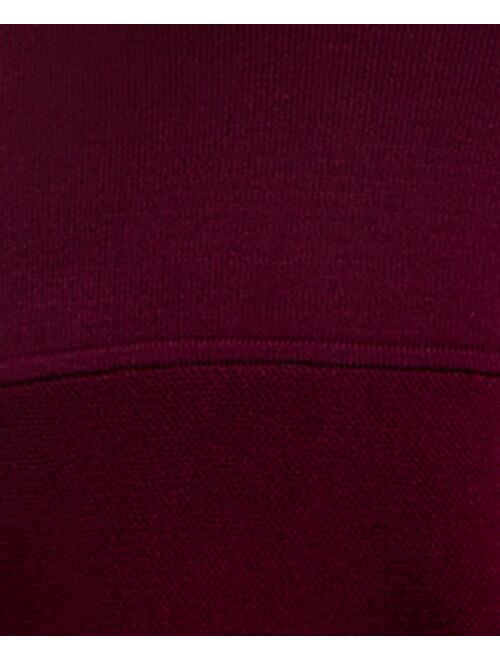 BCX Juniors' Tie-Neck 3/4-Sleeve Sweater Dress