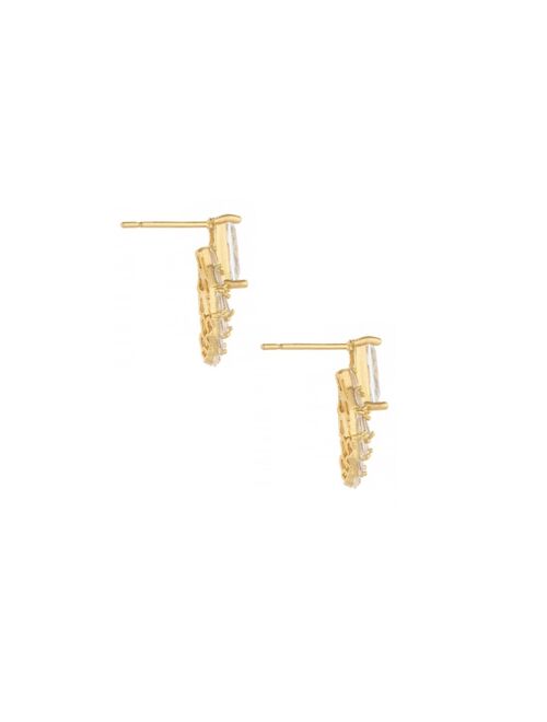 ETTIKA Encircled 18K Gold Plated Earrings