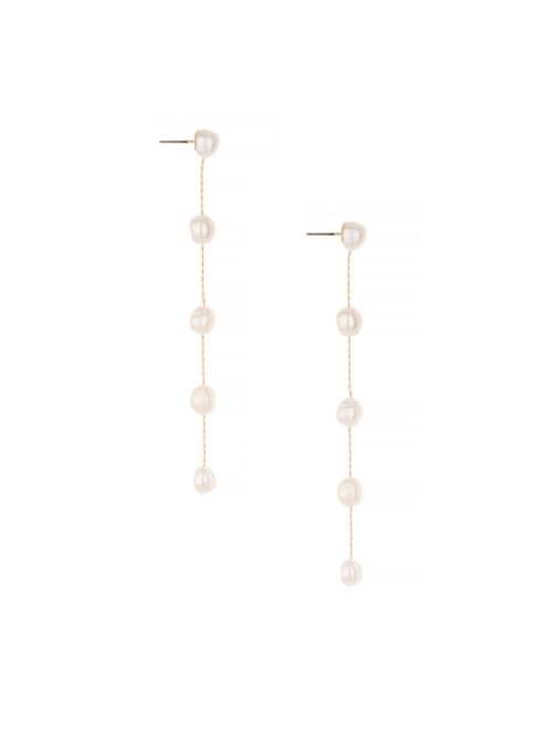 ETTIKA Imitation Pearls Earrings Dripping in 18K Gold Plating