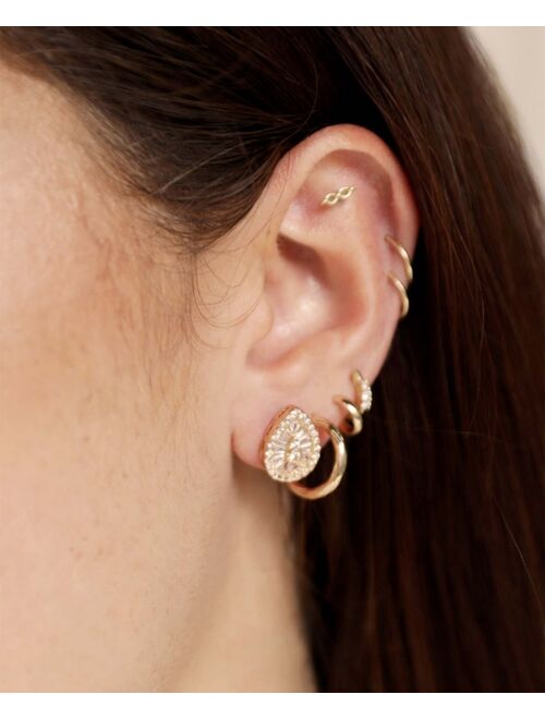 ETTIKA Sparklette 18K Gold Plated Stud Earrings