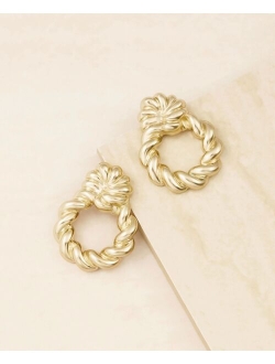 Gold Plated Twisted Knot Earrings