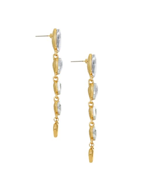 ETTIKA 18K Gold Plated Glass Love Drop Earrings