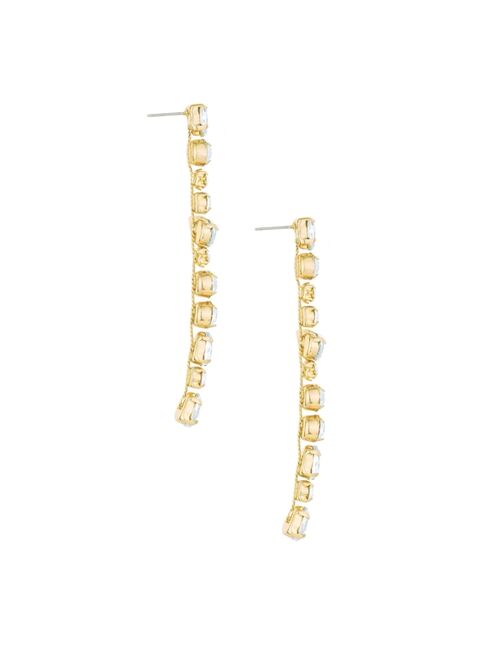 Ettika Ice Drop 18K Gold Plated Dangle Earrings
