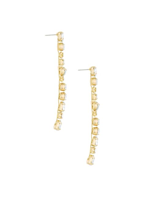 Ettika Ice Drop 18K Gold Plated Dangle Earrings