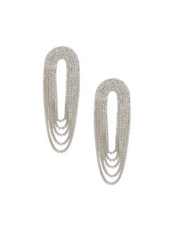 Crystal Drape Fringe Women's Earrings