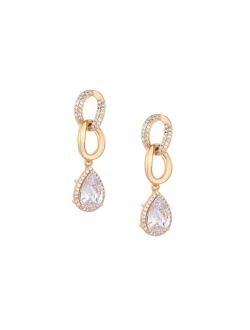 Crystal 18K Gold Plated Drop Earrings