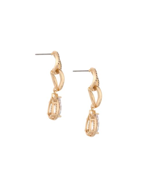 Ettika Crystal 18K Gold Plated Drop Earrings