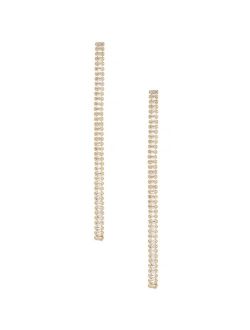 Singular 18K Gold Plated Drop Earrings