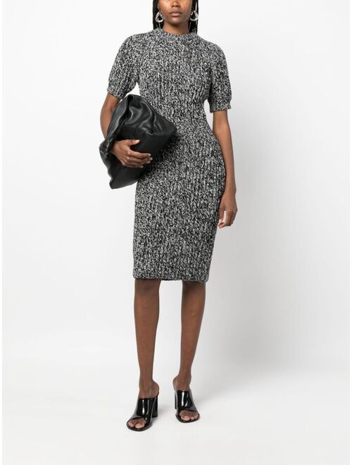 There Was One ribbed-knit wool midi dress