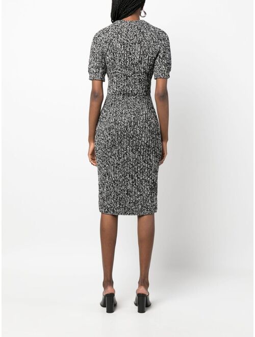 There Was One ribbed-knit wool midi dress