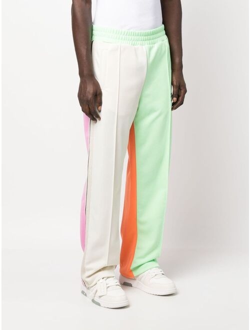 Palm Angels logo-print colourblock track pants