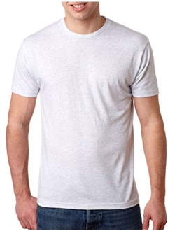 Next Level Apparel The Next Level Next Level Men's Rib Collar Tri Blend Satin Label T-Shirt