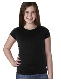 Next Level Apparel The Next Level Next Level Big Girls Princess Rib Knit Softness T-Shirt