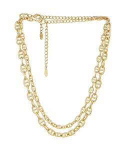 Trendy Chain Link Necklace Set of 2
