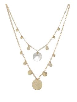 Pacific Princess Layered Shell Disc Necklace Set