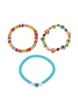 Rainbow Fun Elastic Bracelet Set