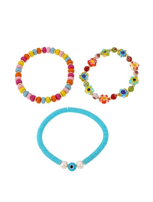 ETTIKA Rainbow Fun Elastic Bracelet Set