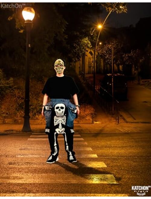 KatchOn, Halloween Skeleton Costume Men - Free Size, Halloween Piggy Back Costumes | Skeleton Costume Adults and Kids