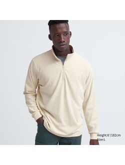 Smooth Fleece Half-Zip Long-Sleeve T-Shirt