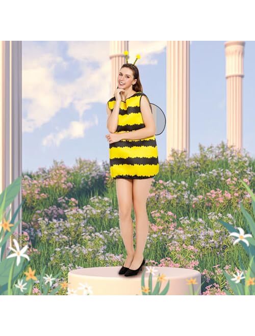 BAYLAY Bee Costume for Women - Halloween Costume for Women Bumble Bee Costume Adult Bee Costume Bumble Costume for Women