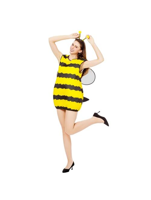 BAYLAY Bee Costume for Women - Halloween Costume for Women Bumble Bee Costume Adult Bee Costume Bumble Costume for Women