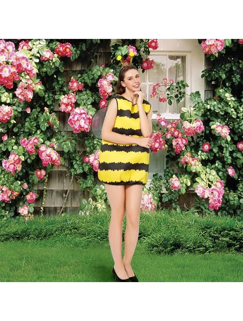 BAYLAY Bee Costume for Women - Halloween Costume for Women Bumble Bee Costume Adult Bee Costume Bumble Costume for Women