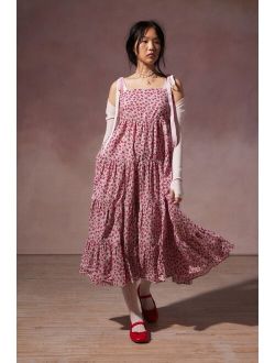Britt Tiered Floral Midi Dress