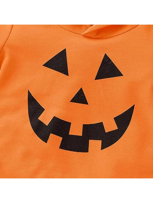 Generic Halloween Baby Girl Boy Clothes Pumpkin Sweatshirt Spooky Babe Pumpkin Sweatshirt Long Sleeves Outfit Baby Costume Sweatshirt