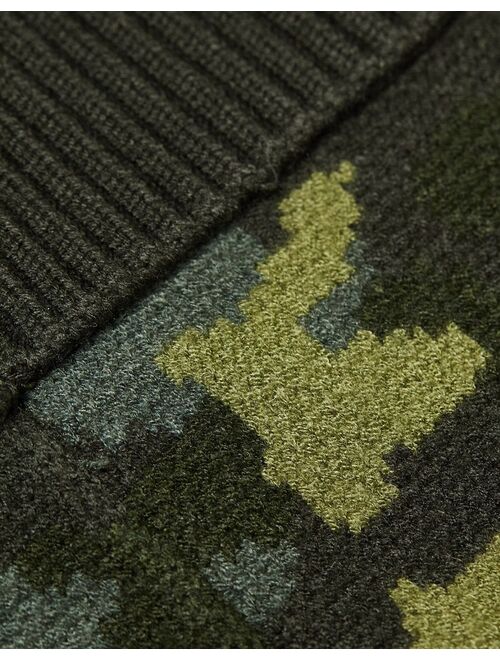 Barbour x ASOS exclusive unisex patch logo beanie in camo