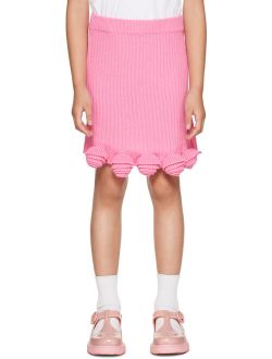 Miss Blumarine Kids Pink Floral Skirt