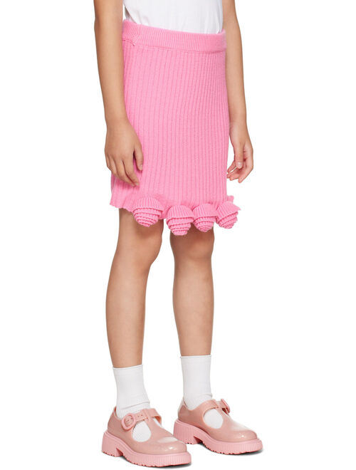 Miss Blumarine Kids Pink Floral Skirt