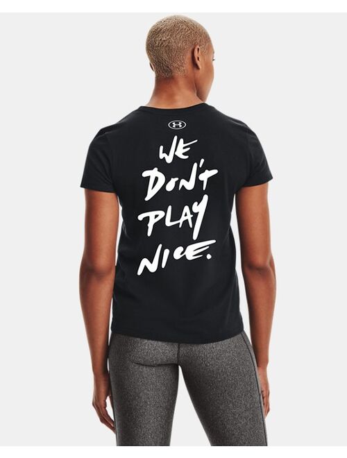 Under Armour Women's UA We Play To Protect This House T-Shirt