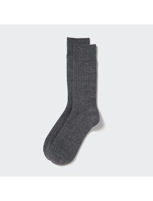 UNIQLO HEATTECH Wide Ribbed Socks
