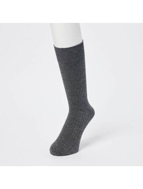 UNIQLO HEATTECH Wide Ribbed Socks