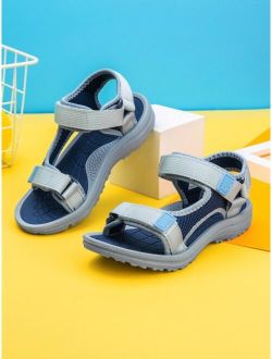 Shein Boys Colorblock Ankle Strap Sports Sandals