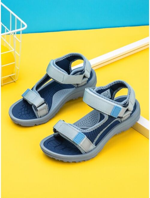 Shein Boys Colorblock Ankle Strap Sports Sandals