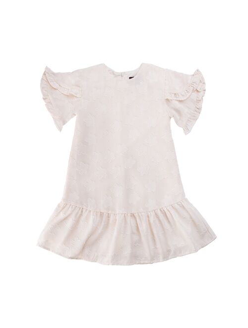 IMOGA COLLECTION Child Rainer Jasmine Jacquard Woven Dress w/ Ruffled Sleeves