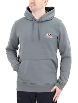 Men's Embroidered American Flag Pull Over Hooded Sweatshirt